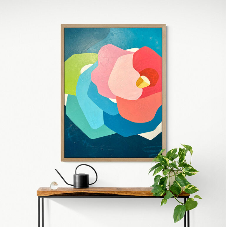 Botanical vibrant colorful and optimistic painting by Adriana Ameigh Visions in Color 2022